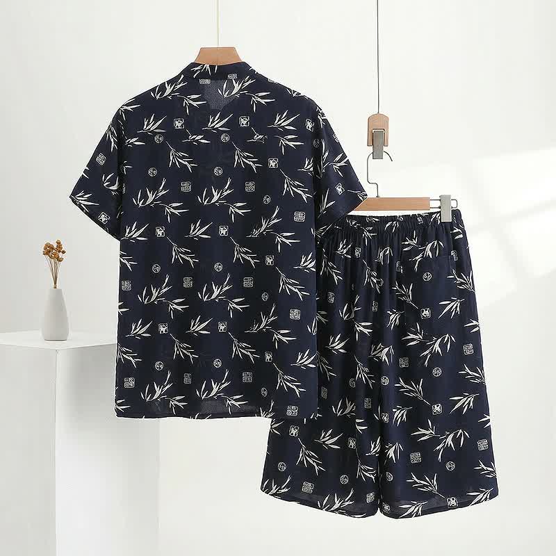 Unisex Bamboo Leaf Print Loungewear Set - image 2