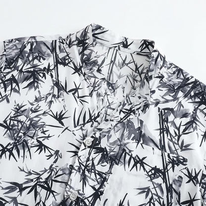 Unisex Style Bamboo Print Pajama Set - image 3