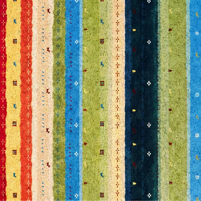 Boho Rainbow Striped PVC Non-Slip Rug - image 6