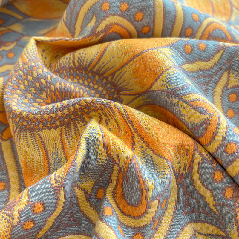 Boho Sunflower 3-Layer Muslin Cotton Quilt - image 12