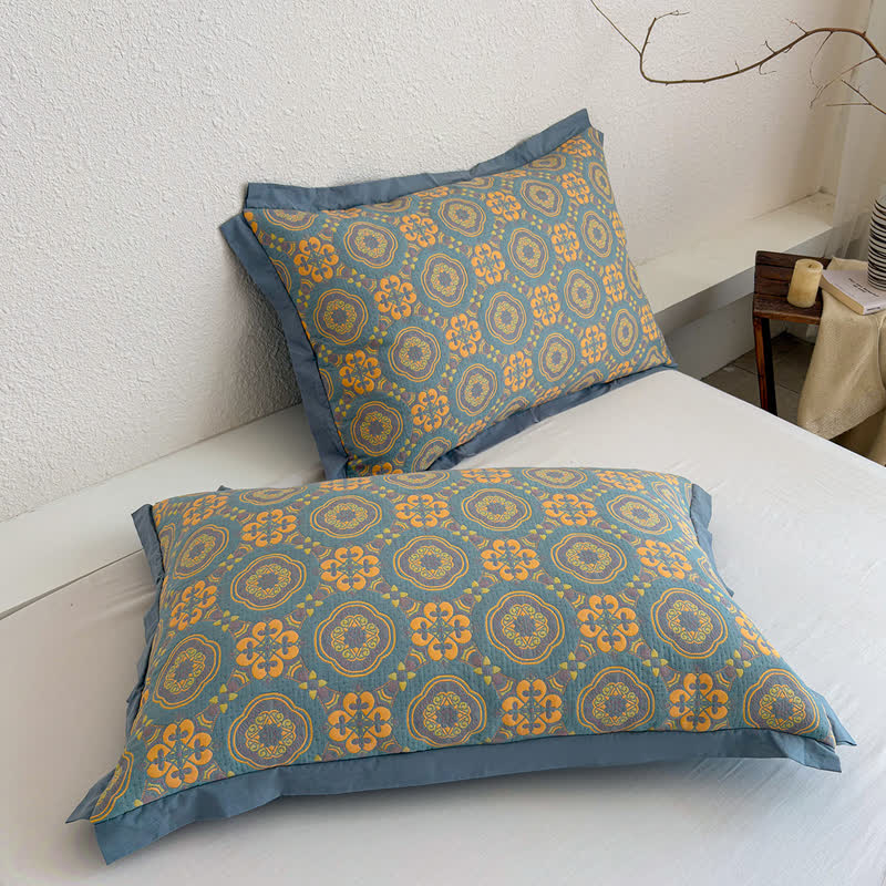 Boho 3-layer Muslin Reversible Bedspread Quilt - image 8