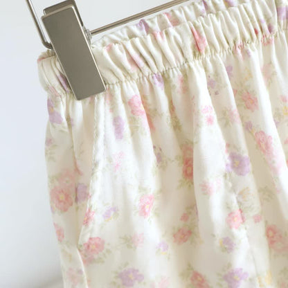 Floral Cotton Ruffle Pajama Shorts - image 4