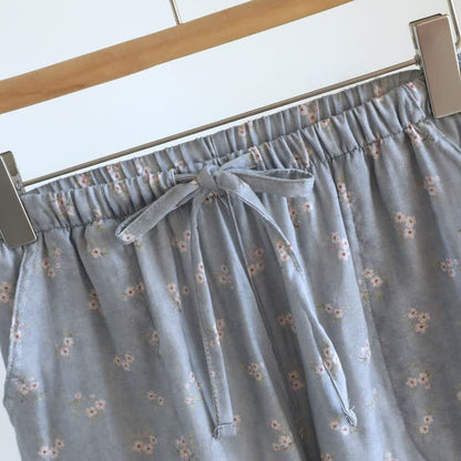 Cherry Blossom Cotton Pajama Shorts - image 9