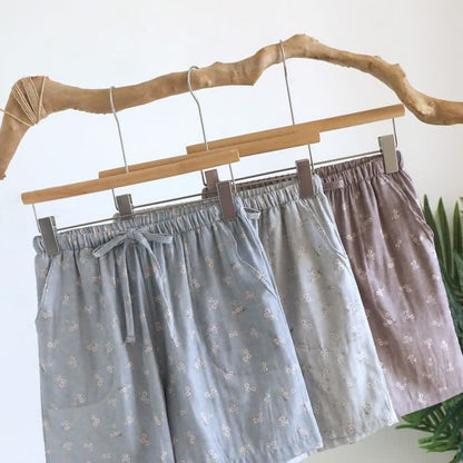 Cherry Blossom Cotton Pajama Shorts - image 4