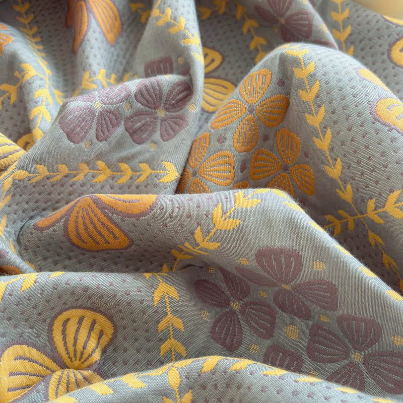 Geometric Clover 3-layer Cotton Gauze Blanket - image 10