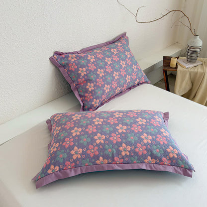 Ditsy Floral 3-layer Gauze Bedspread Quilt - image 7