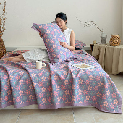 Ditsy Floral 3-layer Gauze Bedspread Quilt - image 3