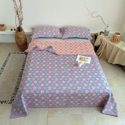 Ditsy Floral 3-layer Gauze Bedspread Quilt - image 5