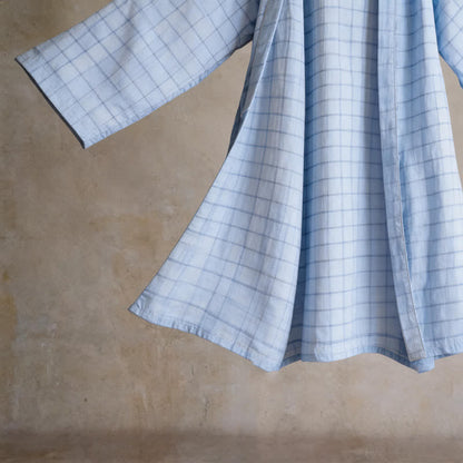 Unisex Grid Cotton Kimono Robe - image 6