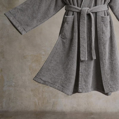 Unisex Solid Cotton Kimono Bathrobe - image 6