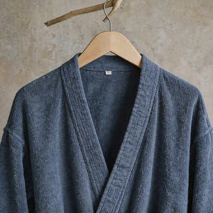 Unisex Solid Cotton Kimono Bathrobe - image 18
