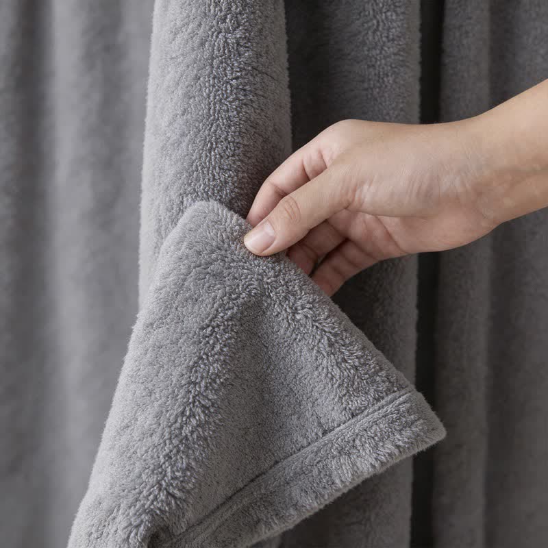 Unisex Solid Cotton Kimono Bathrobe - image 7