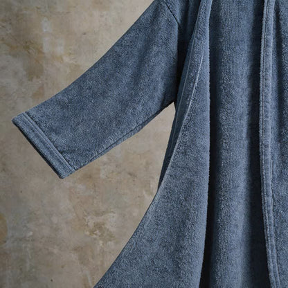 Unisex Solid Cotton Kimono Bathrobe - image 20