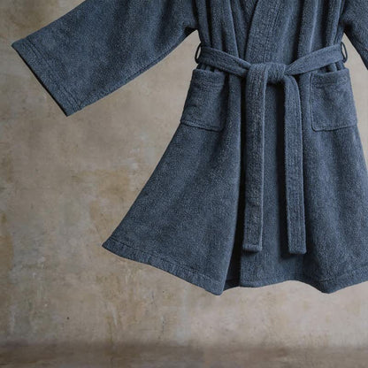Unisex Solid Cotton Kimono Bathrobe - image 19