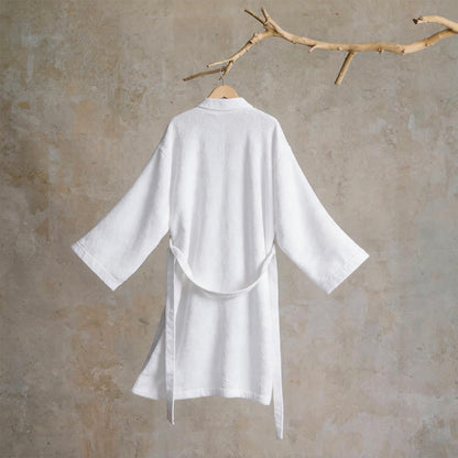 Unisex Solid Cotton Kimono Bathrobe - image 9