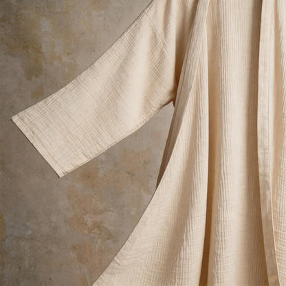 Solid Unisex Cotton Gauze Kimono Robe - image 12