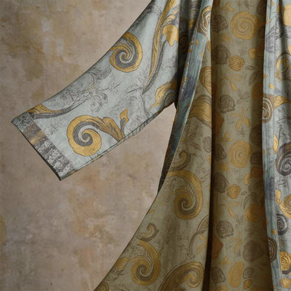 Unisex Baroque Cotton Kimono Robe - image 9