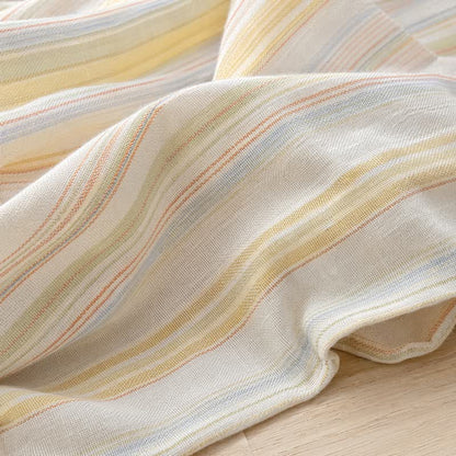 Nordic Multicolor Stripe Washed Cotton Bedding Set - image 5