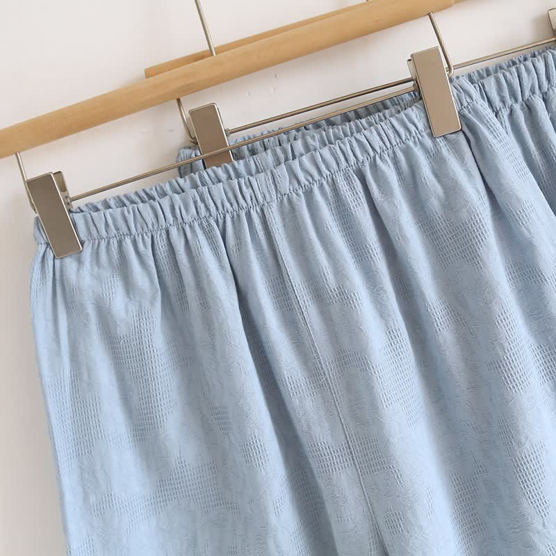 Sky Blue Cotton Pajama Set(PCS) - image 11