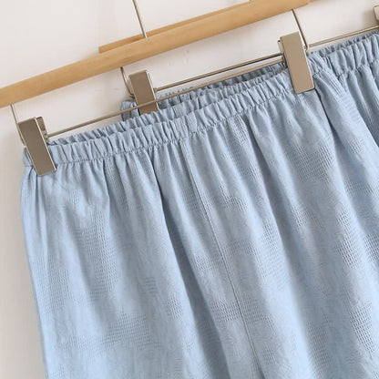 Sky Blue Cotton Pajama Set(PCS) - image 11