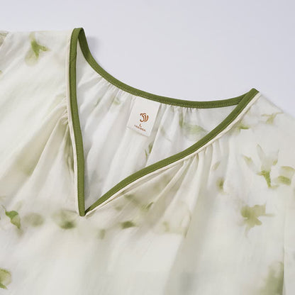Floral Ruffle Sleeve Lounge Nightdress - image 14