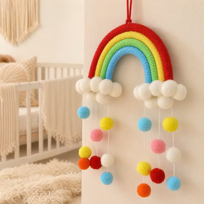 Handwoven Nordic Rainbow Wall Hanging Decor - image 4