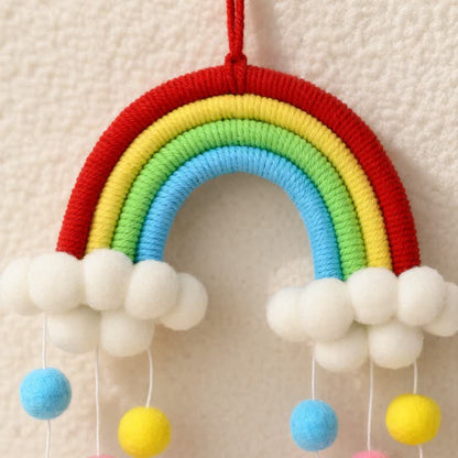 Handwoven Nordic Rainbow Wall Hanging Decor - image 5