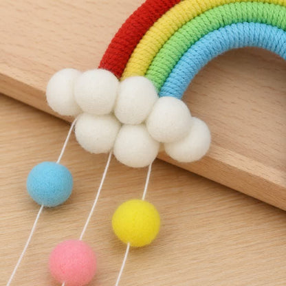 Handwoven Nordic Rainbow Wall Hanging Decor - image 6