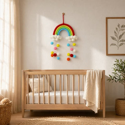 Handwoven Nordic Rainbow Wall Hanging Decor - image 3
