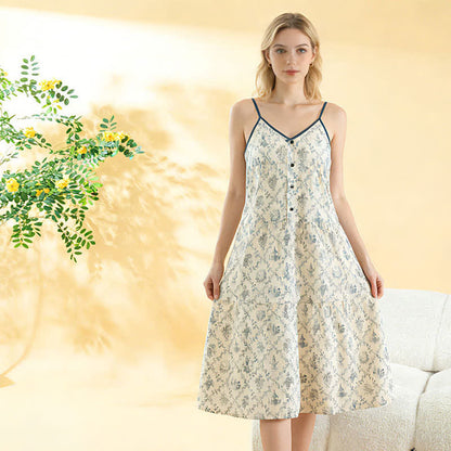 Floral Cotton Camisole Women's Nightgown - image 2