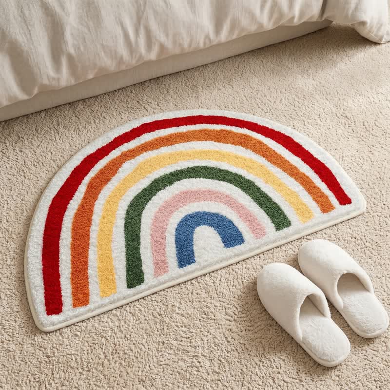 Rainbow Arch Faux Cashmere Bath Rug - image 2