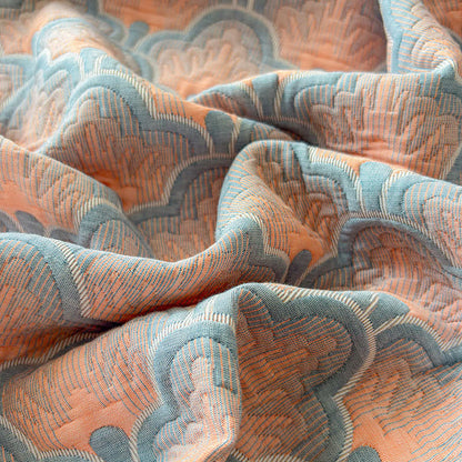Jacquard Sea Shell 3-Layer Muslin Cotton Quilt - image 10