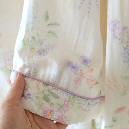 Floral Cotton Double Gauze Lounge Set - image 3