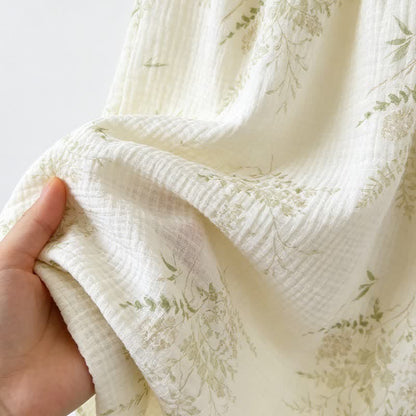 Ruffled Botanical Leaf Cotton Cami Pajamas - image 7