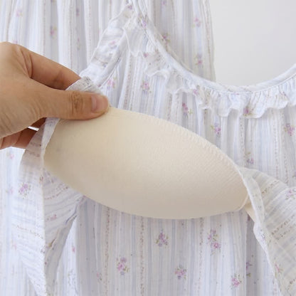 Ruffled Striped Floral Cotton Cami Pajamas - image 5