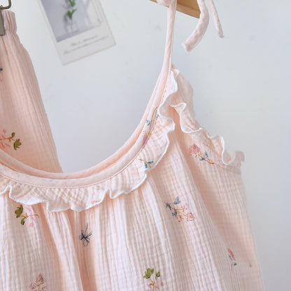 Ruffled Ditsy Floral Cotton Cami Pajamas - image 5