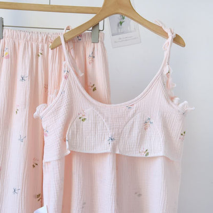 Ruffled Ditsy Floral Cotton Cami Pajamas - image 4