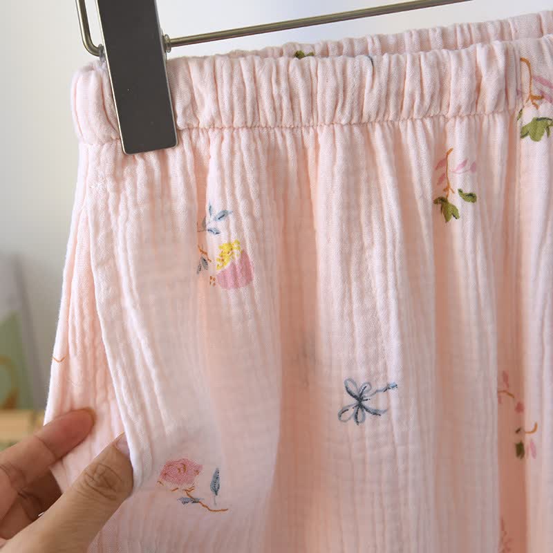 Ruffled Ditsy Floral Cotton Cami Pajamas - image 8