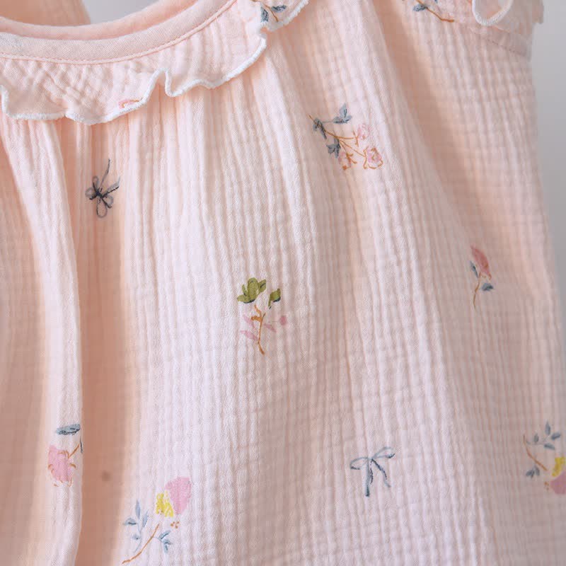 Ruffled Ditsy Floral Cotton Cami Pajamas - image 9