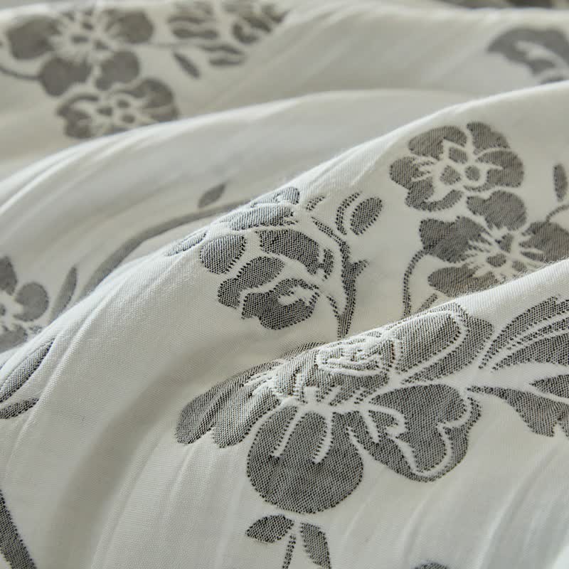 Branch & Floral Reversible Quilt Set - image 15