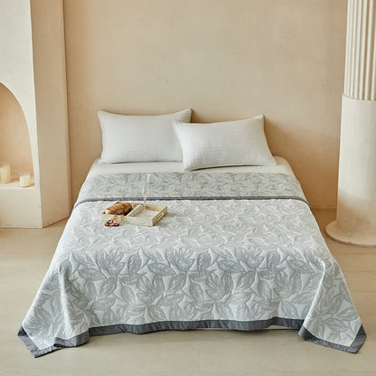 Botanical Leaf Print Quilt Set - image 8