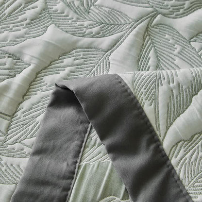 Botanical Leaf Print Quilt Set - image 20