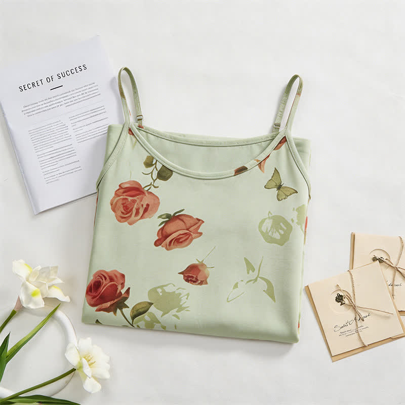 Elegant Rose Sleeveless Night Dress - image 1