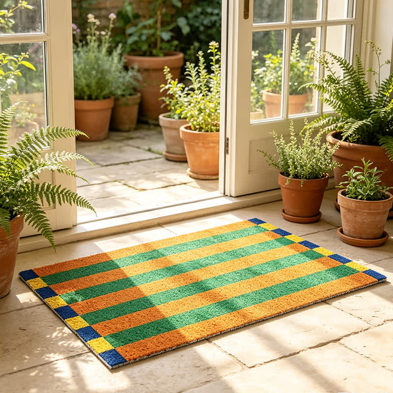 Modern Striped Decorative Entryway Rug - image 1