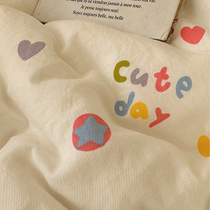 Rainbow Hearts Soft Touch Bedding Set - image 3