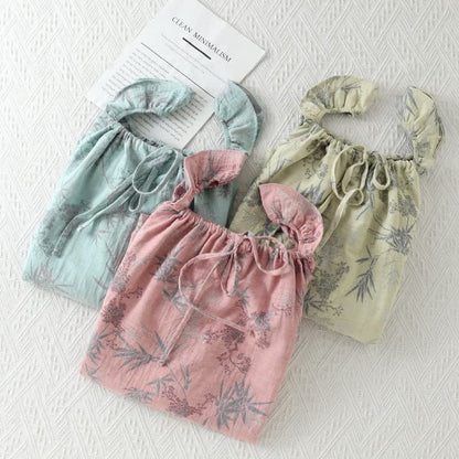 Bamboo Ruffled Strap Cotton Cami Nightgown - image 1