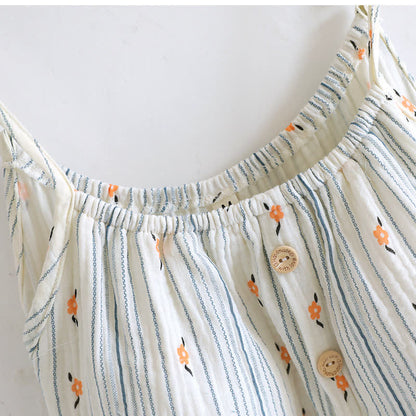 Sweet Floral Cotton Ruffle Cami Nightdress - image 5