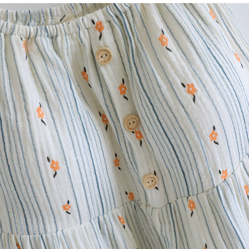Sweet Floral Cotton Ruffle Cami Nightdress - image 6