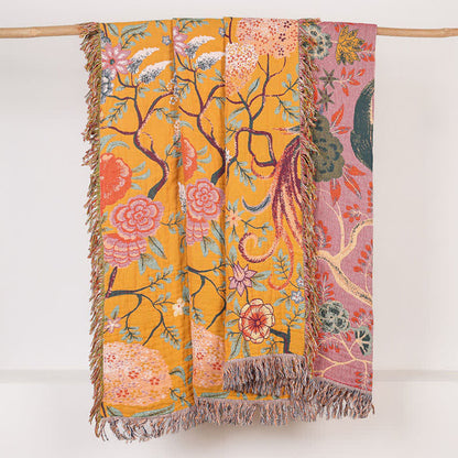 Exotic Garden 4-Layer Cotton Muslin Bedspread Quilt - image 3