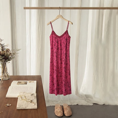 Rose Vine & Floral Cotton House Dress - Pink - 2XL - image 0
